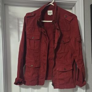 Knox Rose Women's Utility Jacket in Deep Red